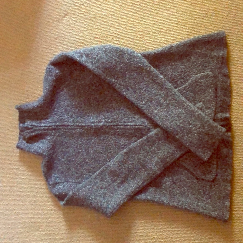 Eileen Fisher Boucle Wool & Cashmere Zip Sweater S